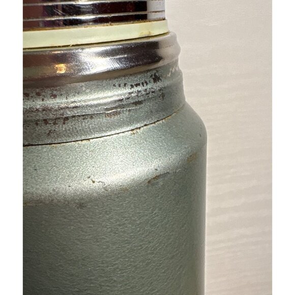 Stanley Aladdin Thermos Brown Leather Carrying Case Steel Cup Lid Vintage - Picture 12 of 16